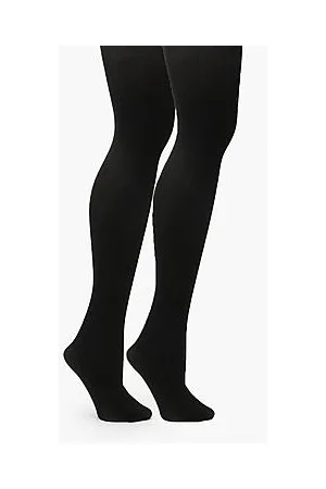 Boohoo Plus 2 Pack 100 Denier Tight