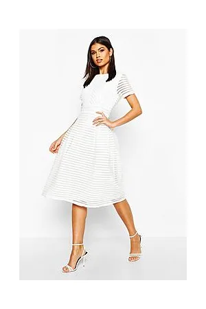 Boohoo Boutique Full Skirted Prom Midi Dress