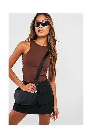 Boohoo Basic Racer Crop Top