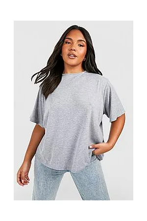 Boohoo Plus Jersey Split Open Back T-Shirt