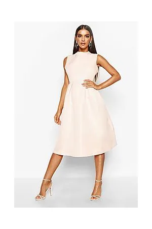 Boohoo Boutique High Neck Prom Dress