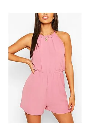Boohoo Basic High Neck Flippy Playsuit