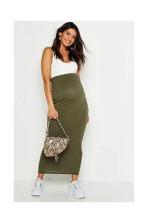 Boohoo Maternity Over The Bump Maxi Skirt