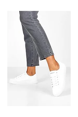 Boohoo Basic Lace Up Flat Trainers