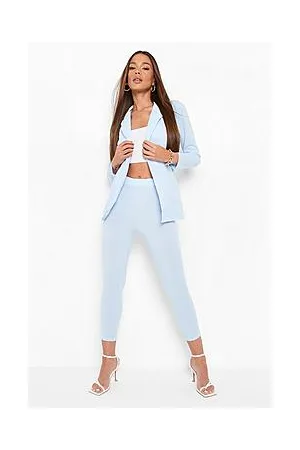 Boohoo Crepe Slim Fit Tailored Trousers