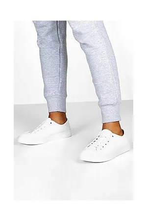 Boohoo Basic Canvas Lace Up Pumps