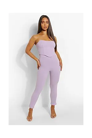 Boohoo Bandeau Corset & Slim Fit Trousers