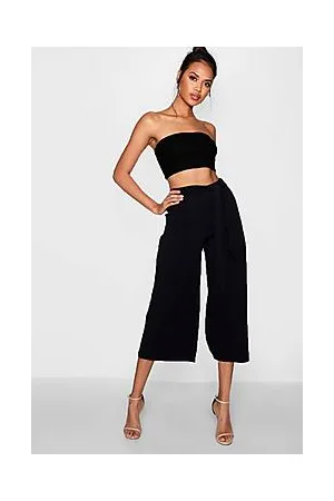 Boohoo Tie Waist Culotte Co-Ord Set