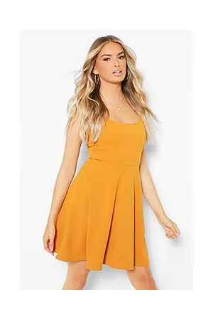 Boohoo Strappy Skater Dress