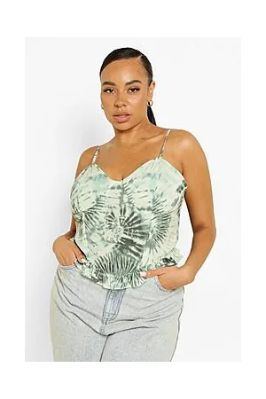 Boohoo Plus Tie Dye Corset Cami Top
