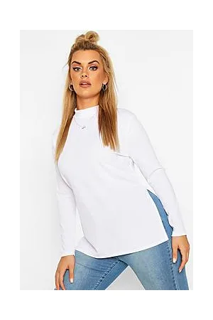 Boohoo Plus Split Hem Tunic Top