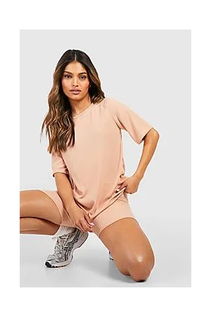 Boohoo Oversized T-Shirt & Cycling Shorts Set