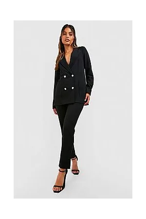 Boohoo Double Breasted Blazer And Trouser Suit Set