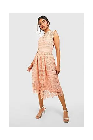 Boohoo Boutique Lace Skater Bridesmaid Dress