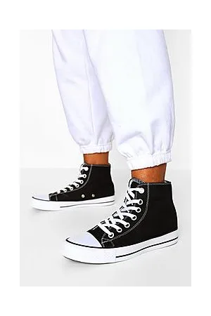 Boohoo High Top Canvas Trainers