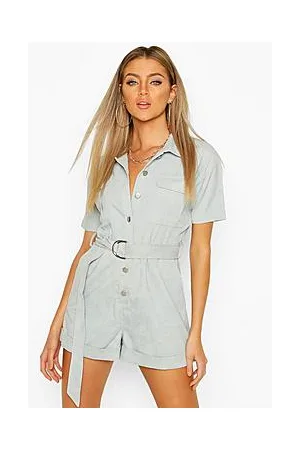 Boohoo Cord Utility Playsuit