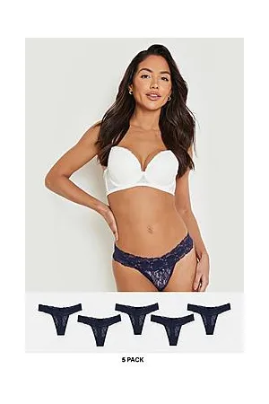 Boohoo 5 Pack Lace Bandeau Thong
