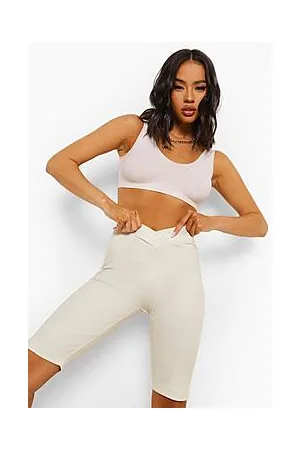 Boohoo Dipped Waisted Stitch Detail Cycling Shorts