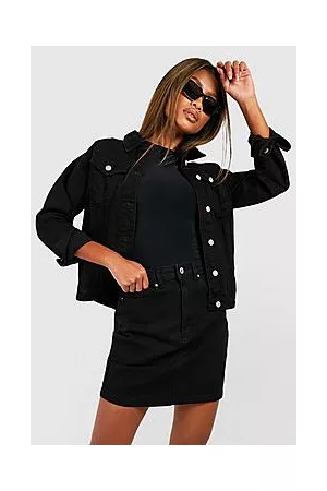 Boohoo Basic Stretch Denim Skirt