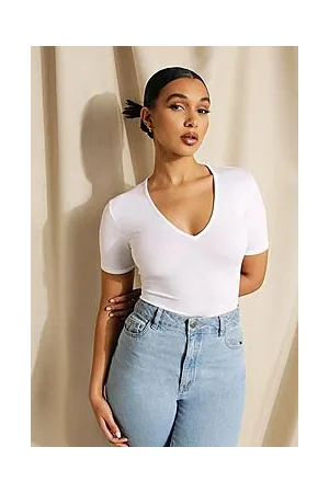 Boohoo Basic V Neck Bodysuit