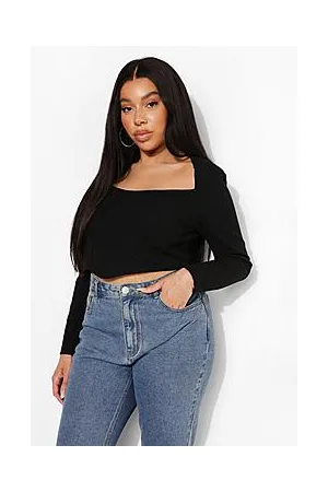 Boohoo Plus Square Neck Corset Top