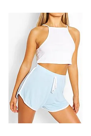 Boohoo Basic Contrast Stripe Runner Shorts