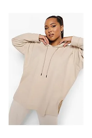 Boohoo Plus Light Weight Loopback Oversized Hoodie