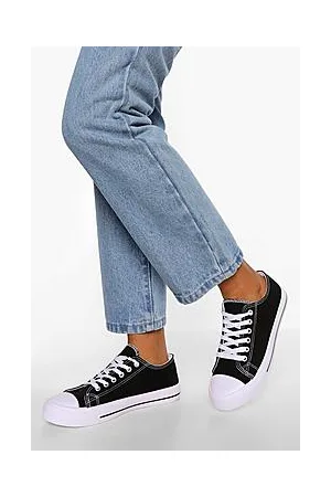 Boohoo Wide Fit Canvas Trainers