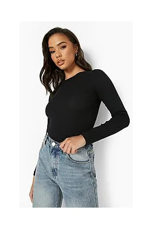 Boohoo Crew Neck Long Sleeve Bodysuit
