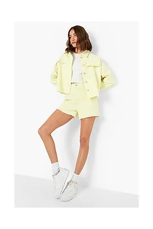 Boohoo High Waisted Denim Shorts
