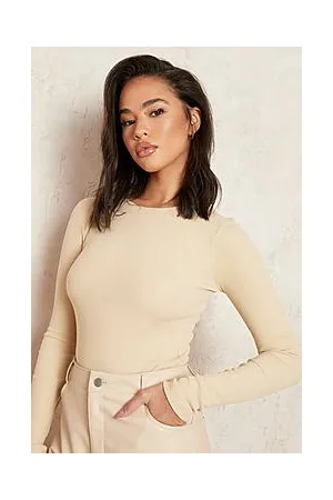Boohoo Crew Neck Long Sleeve Bodysuit
