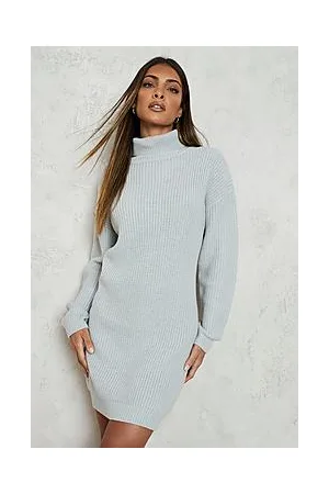 Boohoo Roll Neck Fisherman Jumper Dress