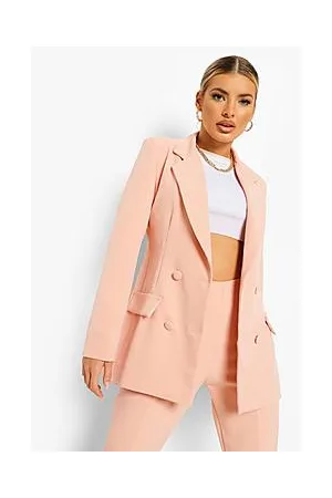 Boohoo Double Breasted Fitted Blazer