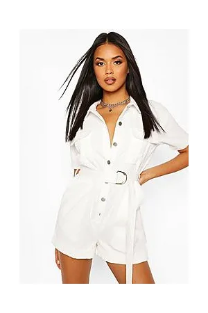 Boohoo Cord Utility Playsuit