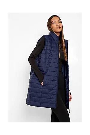 Boohoo Midi Funnel Neck Gilet