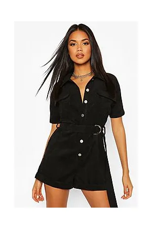 Boohoo Cord Utility Playsuit