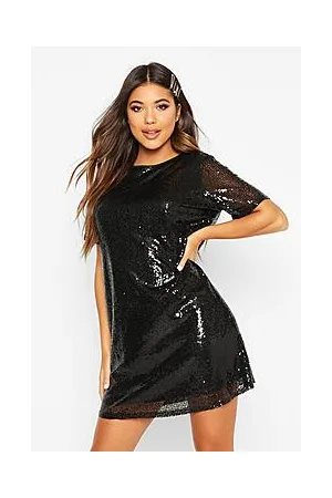 Boohoo Boutique Sequin T-Shirt Party Dress