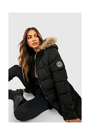 Boohoo Luxe Mountaineering Parka Coat