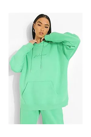 Boohoo Oversized Woman Embroidered Hoodie