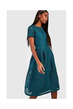 Boohoo Boutique Full Skirted Prom Midi Dress