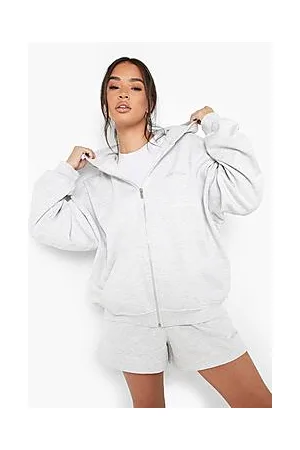 Boohoo Premium Zip Through Hoodie