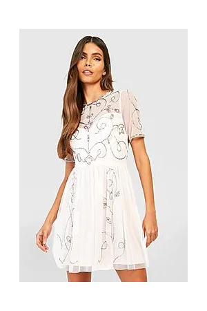 Boohoo Boutique Embellished Skater Dress