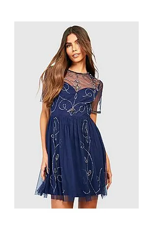 Boohoo Boutique Embellished Skater Dress