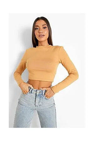 Boohoo Basic Long Sleeve Crop