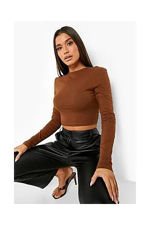Boohoo Basic Long Sleeve Crop