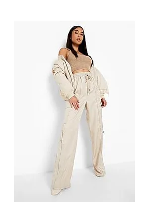 Boohoo Woven Wide Leg Cargo Trouser