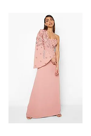 Boohoo Embellished Asymmetric Kimono Dress