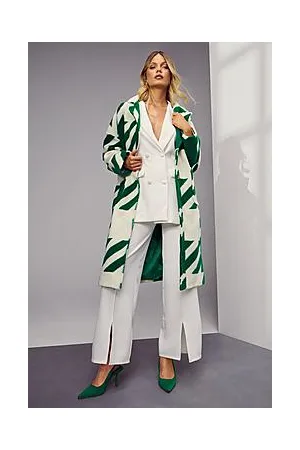 Boohoo Oversized Dogtooth Wool Look Coat