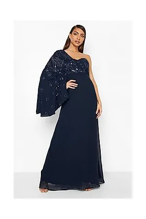 Boohoo Embellished Asymmetric Kimono Dress