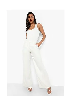 Boohoo High Waisted Slouch Suit Trousers 1